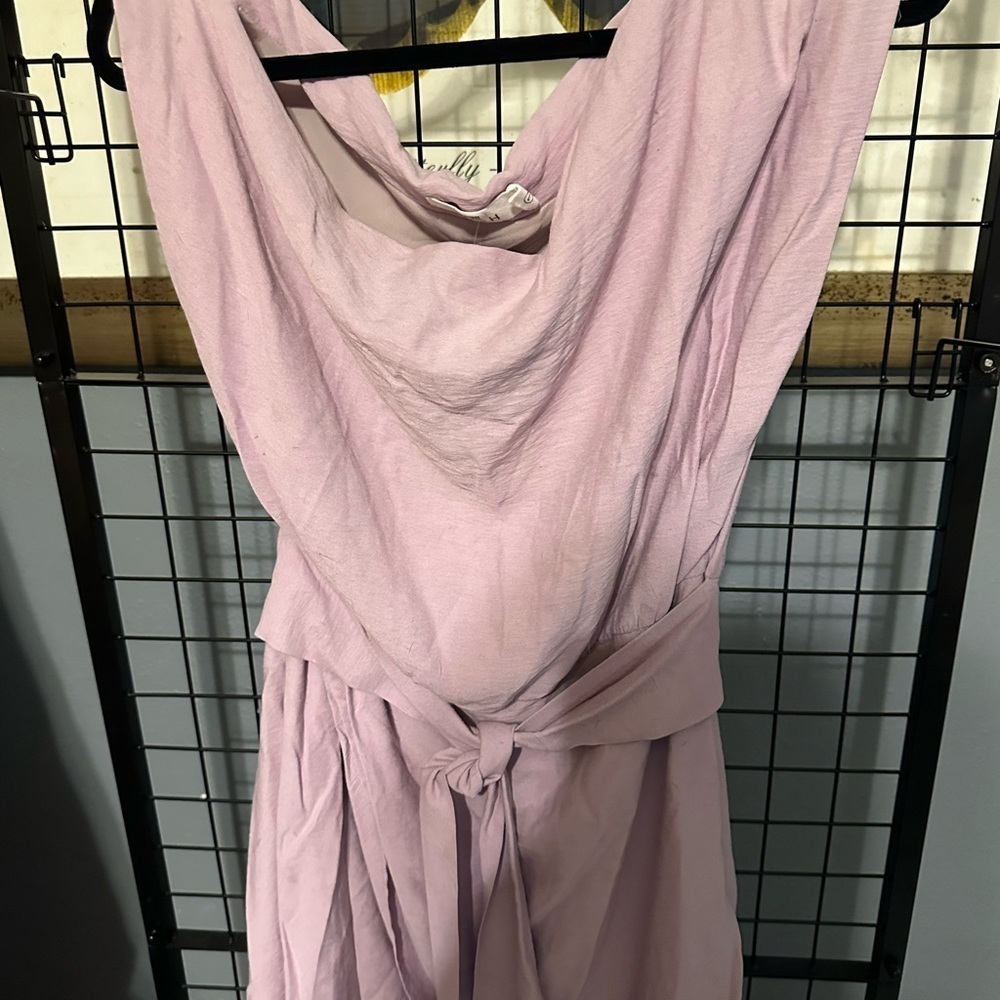 Wish Pink Cowl Neck Sleeveless Sundress from Rent The Runway